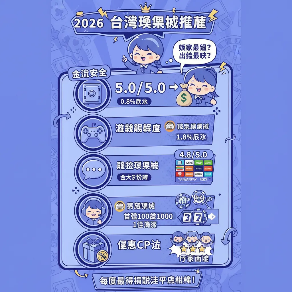 2026年臺灣娛樂城TOP10終極評比：誰最安全、出金最快？